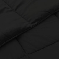 Produktbild för Vinter Täcke Quiltad Svart 220 x 260 cm Mikrofiber