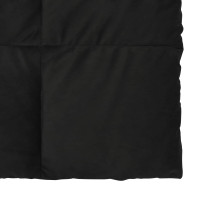 Produktbild för Vinter Täcke Quiltad Svart 220 x 260 cm Mikrofiber