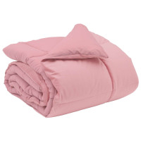 Produktbild för Vinter Täcke Quiltad Rosa 200 x 200 cm Mikrofiber