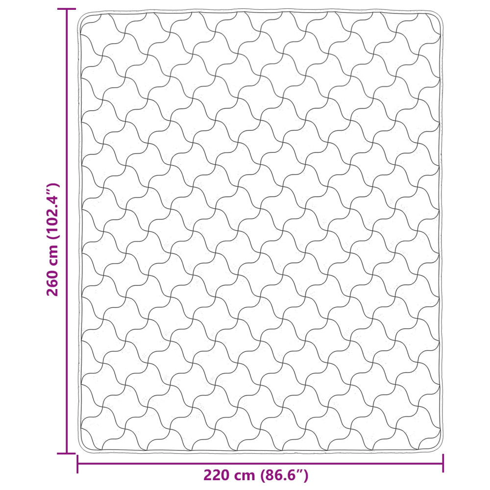 Produktbild för Sommar Duvet Taupe 220 x 260 cm Mikrofiber och Teddyfleece