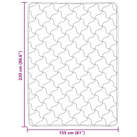 Produktbild för Full Års-Duvet Quiltad Antracit 155 x 220 cm