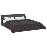 Produktbild för Full Års-Duvet Quiltad Antracit 200 x 220 cm