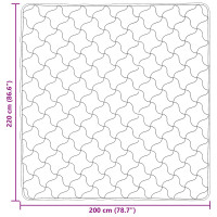 Produktbild för Full Års-Duvet Quiltad Antracit 200 x 220 cm