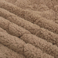 Produktbild för Vinter Täcke Taupe 140 x 220 cm Mikrofiber och Teddyfleece