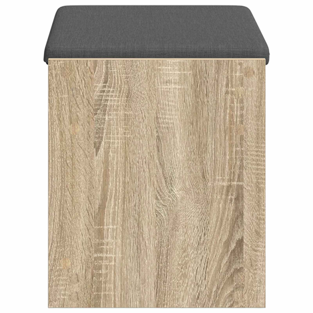 Produktbild för Hallbänk Sonoma-ek 63 x 38 x 45 cm Konstruerat Trä och Tyg