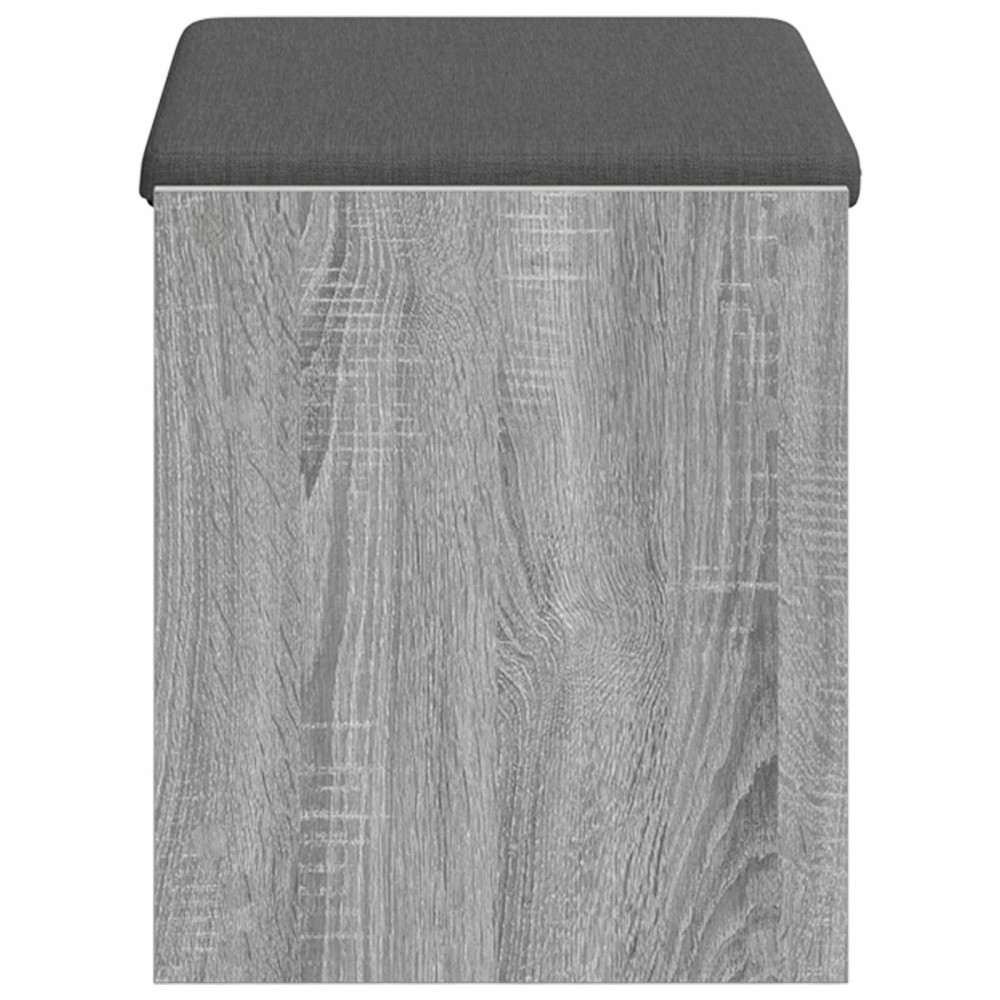Produktbild för Hallbänk Grå Sonoma 63 x 38 x 45 cm Konstruerat Trä och Tyg