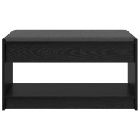 Produktbild för Hallbänk Svart Ek 83 x 38 x 45 cm Konstruerat Trä och Tyg