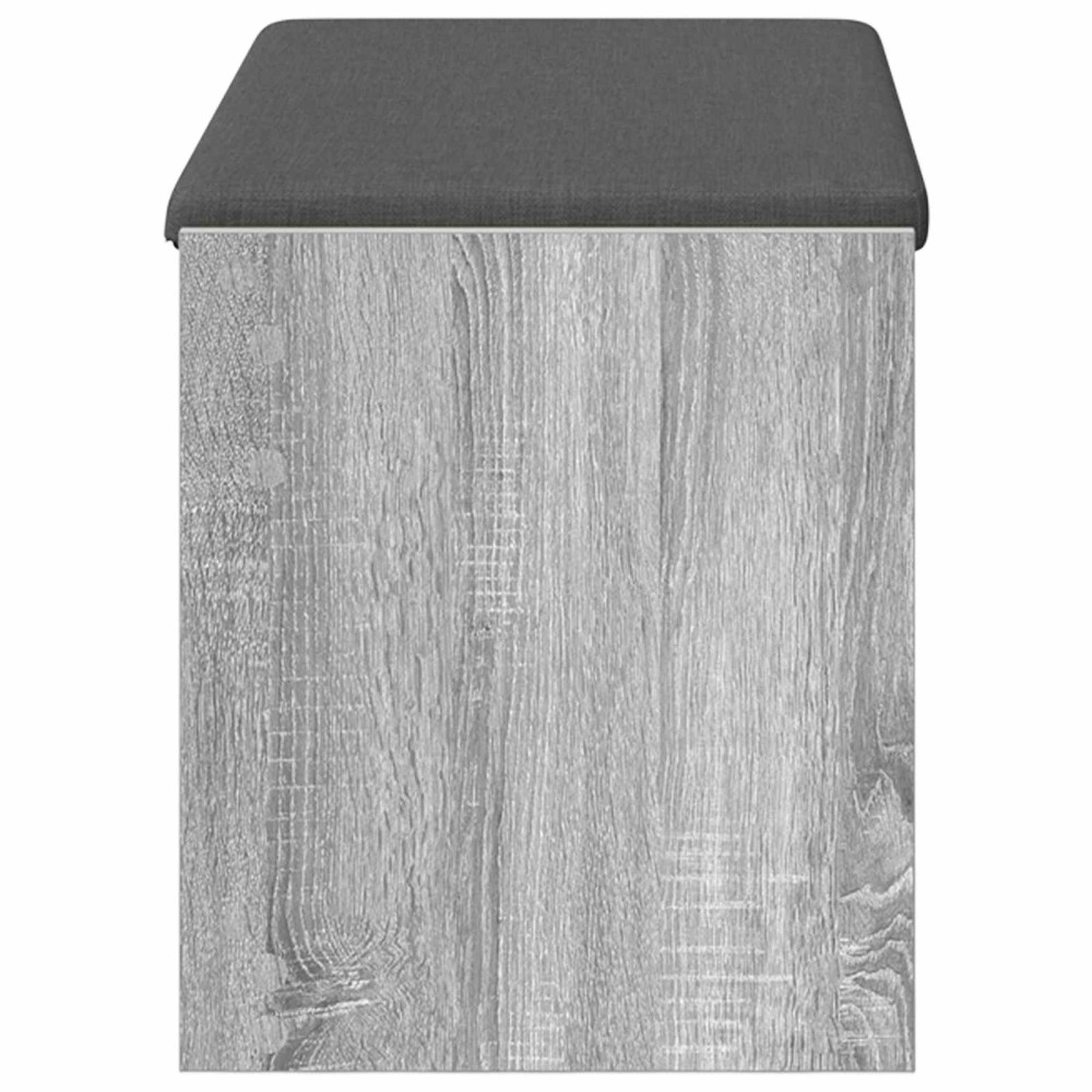 Produktbild för Hallbänk Grå Sonoma 83 x 38 x 45 cm Konstruerat Trä och Tyg