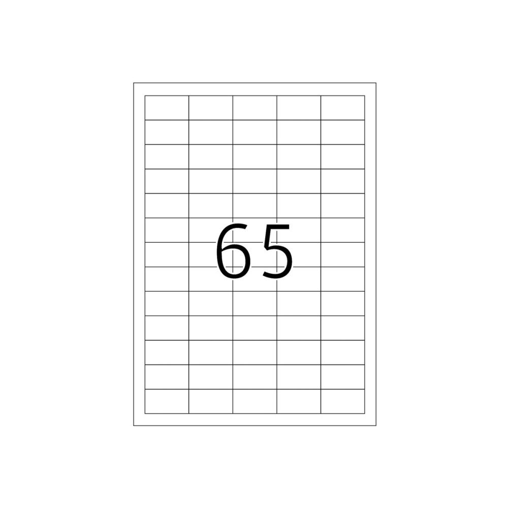 Produktbild för HERMA Premium - laminerade etiketter - matt - 6500 etikett (er) - 38.1 x 21.2 mm