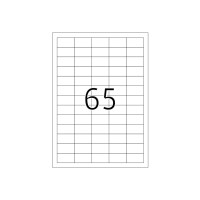 Produktbild för HERMA Premium - laminerade etiketter - matt - 6500 etikett (er) - 38.1 x 21.2 mm
