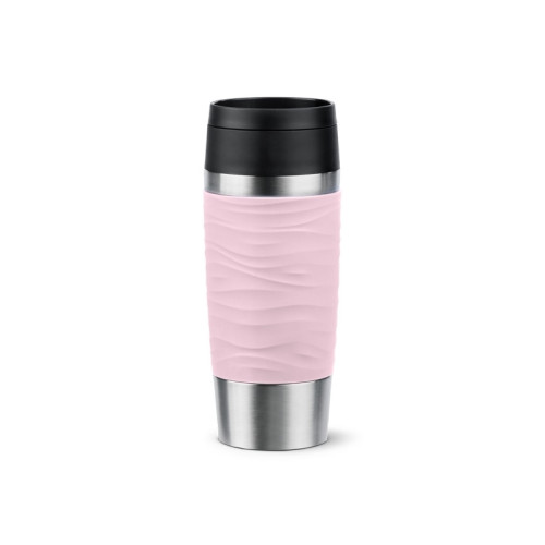 Emsa EMSA Travel Mug Waves, Rosa, Rostfritt stål, Silikon, Rostfr...
