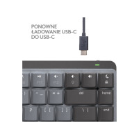 Produktbild för Logitech Master Series MX Mechanical Mini for Mac - tangentbord - QWERTY - USA, internationellt - rymdgrå Inmatningsenhet