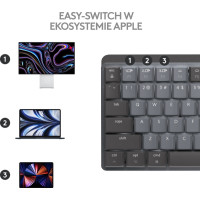 Produktbild för Logitech Master Series MX Mechanical Mini for Mac - tangentbord - QWERTY - USA, internationellt - rymdgrå Inmatningsenhet