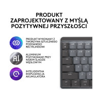 Produktbild för Logitech Master Series MX Mechanical Mini for Mac - tangentbord - QWERTY - USA, internationellt - rymdgrå Inmatningsenhet