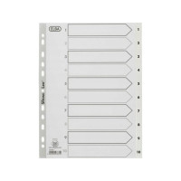 Produktbild för Bantex 100204665, Numeriska registerflikar, Polypropylen (PP...