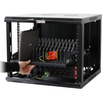 Produktbild för Techly I-CABINET-TRAY14BK, Hylla till rackskåp, Svart, 4U, 1...