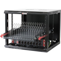 Produktbild för Techly I-CABINET-TRAY14BK, Hylla till rackskåp, Svart, 4U, 1...