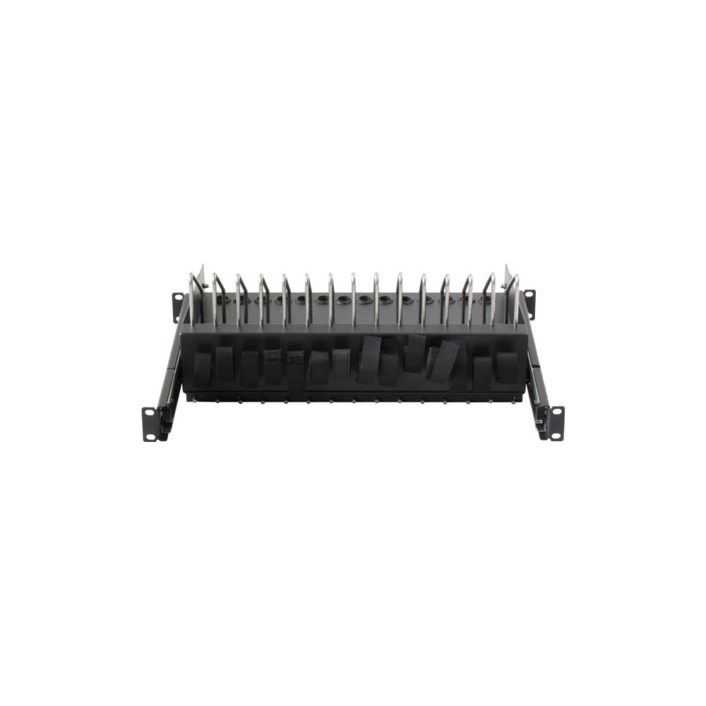 Produktbild för Techly I-CABINET-TRAY14BK, Hylla till rackskåp, Svart, 4U, 1...