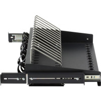 Produktbild för Techly I-CABINET-TRAY14BK, Hylla till rackskåp, Svart, 4U, 1...