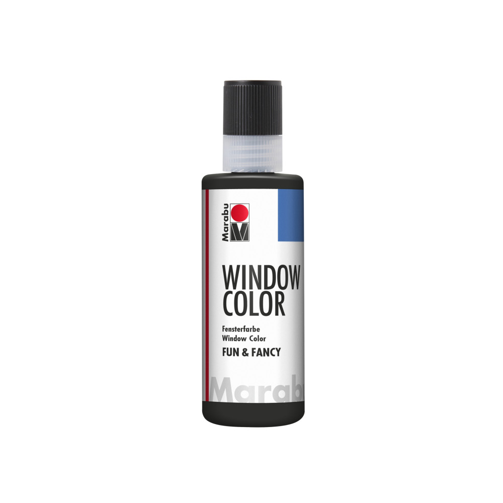 Produktbild för Marabu Window Color, Svart, Glasfärg, Vätska, 80 ml, 1 styck