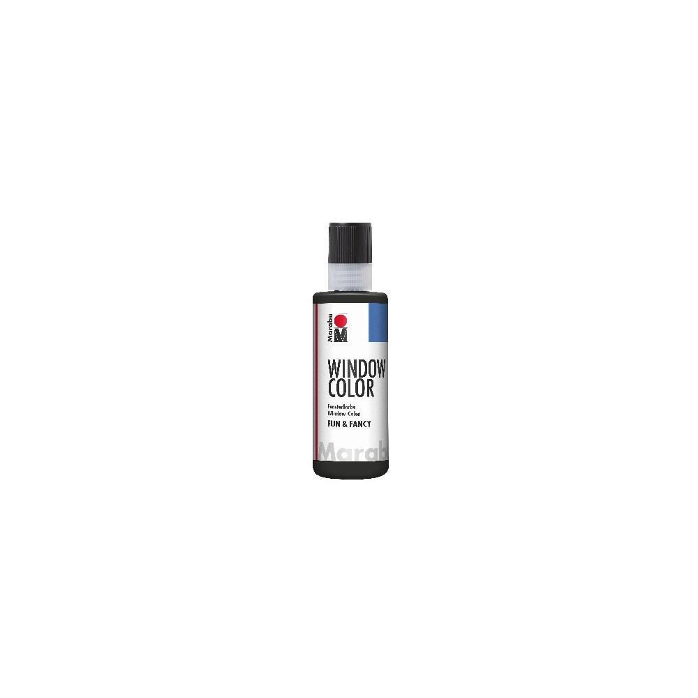 Produktbild för Marabu Window Color, Svart, Glasfärg, Vätska, 80 ml, 1 styck