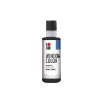 Produktbild för Marabu Window Color, Svart, Glasfärg, Vätska, 80 ml, 1 styck