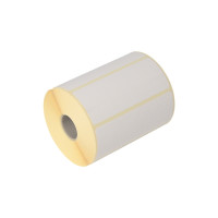Produktbild för Termoetikett utan tryck vit ECO med perforering 102x192 mm