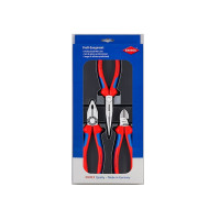 Produktbild för Knipex 00 20 11, Tångset, Stål, Polypropylen (PP), Blå, Röd,...