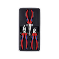 Produktbild för Knipex 00 20 11, Tångset, Stål, Polypropylen (PP), Blå, Röd,...