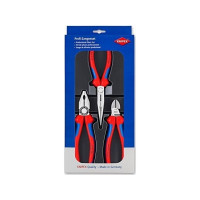 Produktbild för Knipex 00 20 11, Tångset, Stål, Polypropylen (PP), Blå, Röd,...