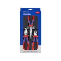 Produktbild för Knipex 00 20 11, Tångset, Stål, Polypropylen (PP), Blå, Röd,...