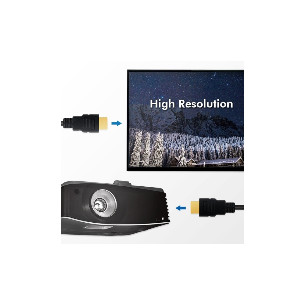 Produktbild för LogiLink HDMI-kabel med Ethernet - 5 m