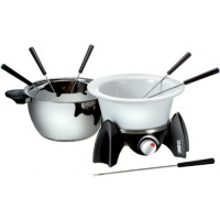 Produktbild för UNOLD FONDUE SET - fonduegryta - svart / rostfritt stål