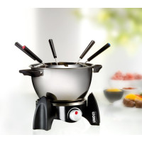 Produktbild för UNOLD FONDUE SET - fonduegryta - svart / rostfritt stål
