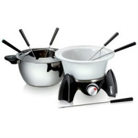 Produktbild för UNOLD FONDUE SET - fonduegryta - svart / rostfritt stål