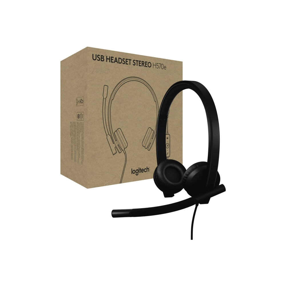 Produktbild för Logitech H570e - headset - USB-A