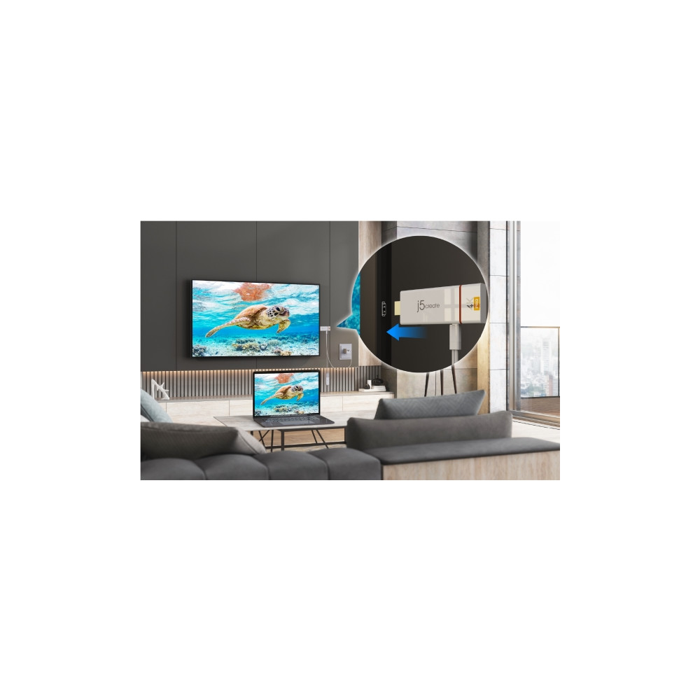 Produktbild för j5create ScreenCast 4K JVAW76MAX - trådlös ljud-/videoförlängare - HDMI