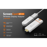 Produktbild för j5create ScreenCast 4K JVAW76MAX - trådlös ljud-/videoförlängare - HDMI