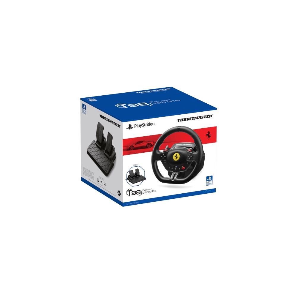 Produktbild för Thrustmaster T98-P Ferrari 296 GTB, Ratt + Pedaler, PC, Play...