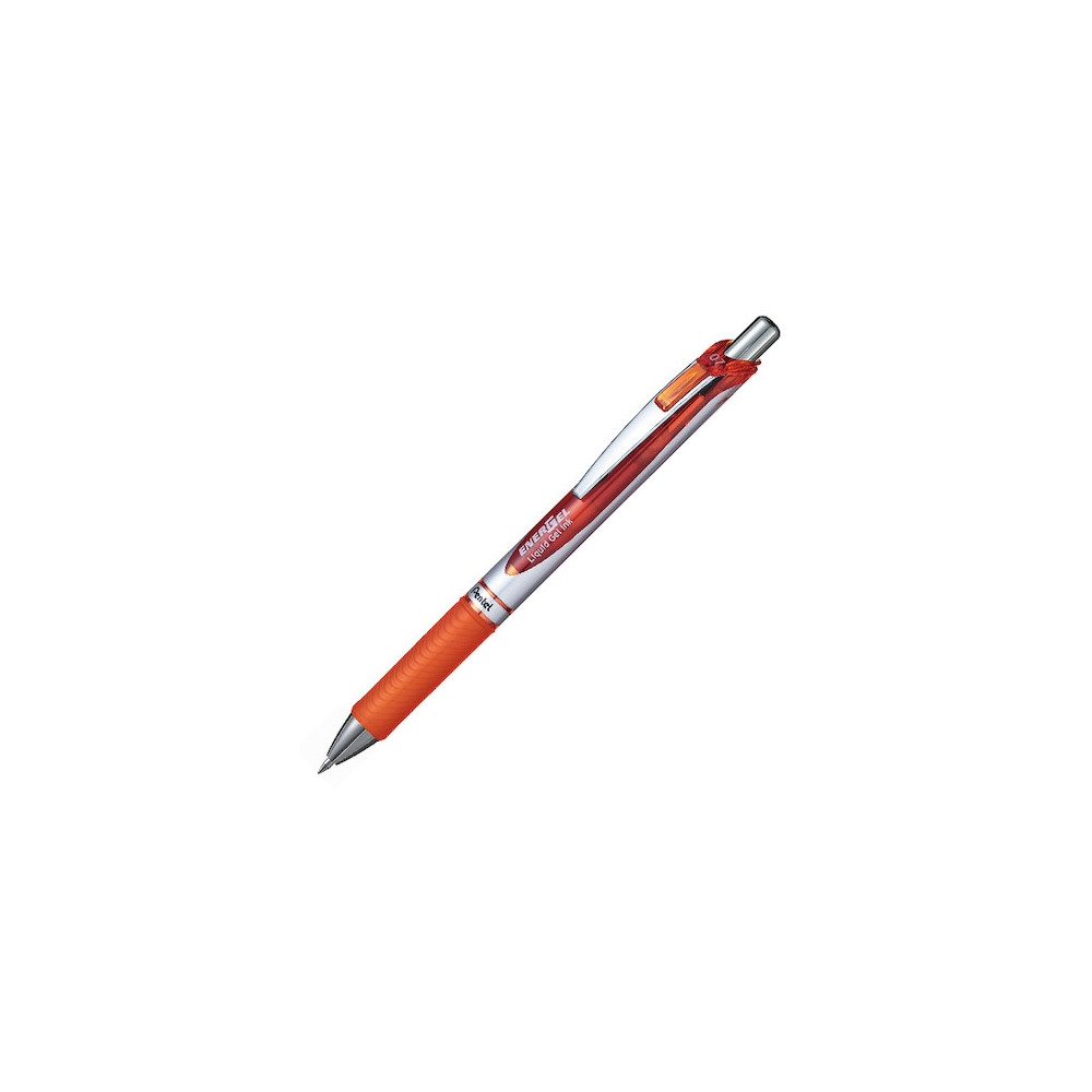 Produktbild för Gelpennor Pentel Energel BL77, 0,7 mm, tryckknapp, orange, p...