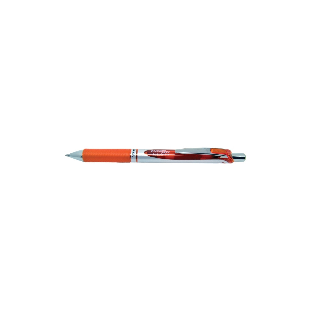 Produktbild för Gelpennor Pentel Energel BL77, 0,7 mm, tryckknapp, orange, p...