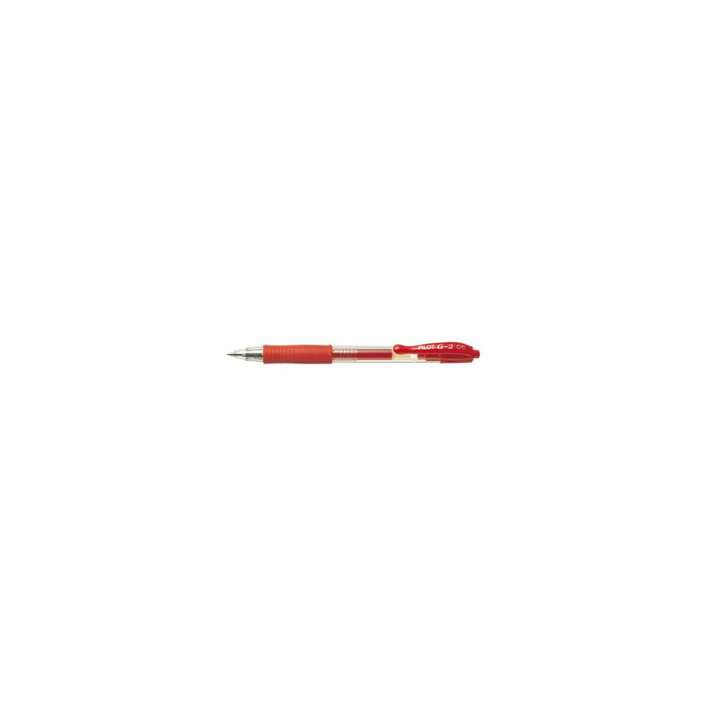 Produktbild för Gelpenn Pilot G-2 Plus påfyllningsbar 0,5 mm fine röd 12-pac...
