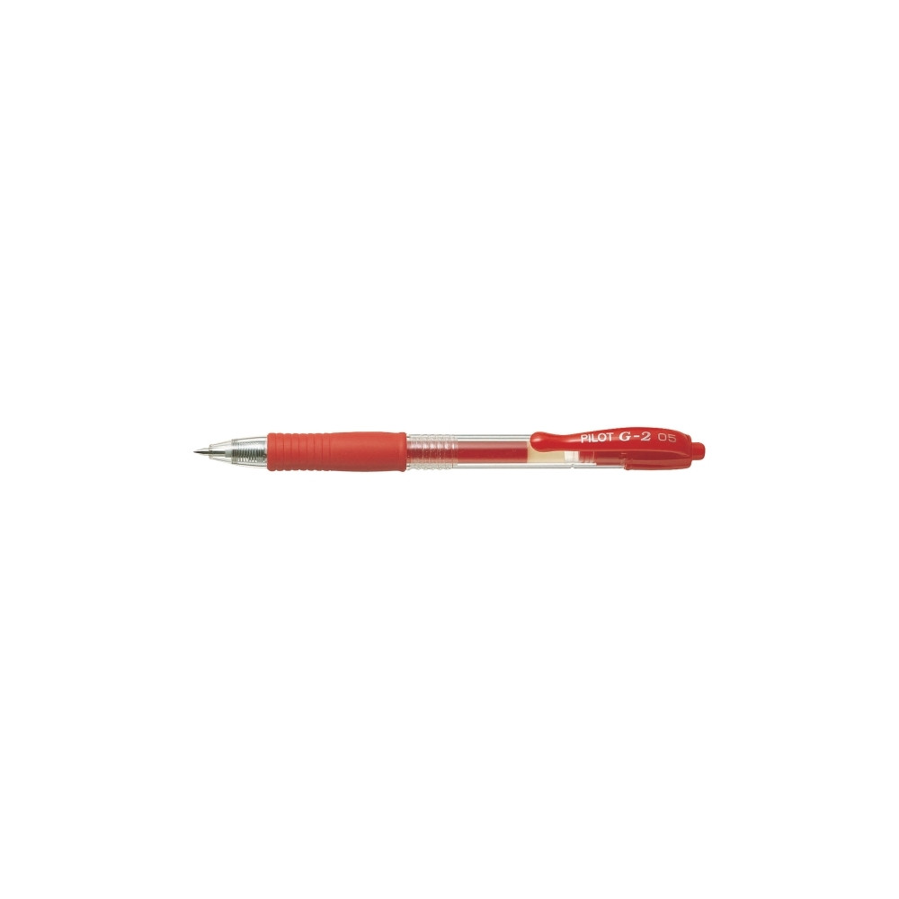 Produktbild för Gelpenn Pilot G-2 Plus påfyllningsbar 0,5 mm fine röd 12-pac...