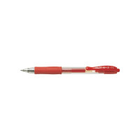 Produktbild för Gelpenn Pilot G-2 Plus påfyllningsbar 0,5 mm fine röd 12-pac...