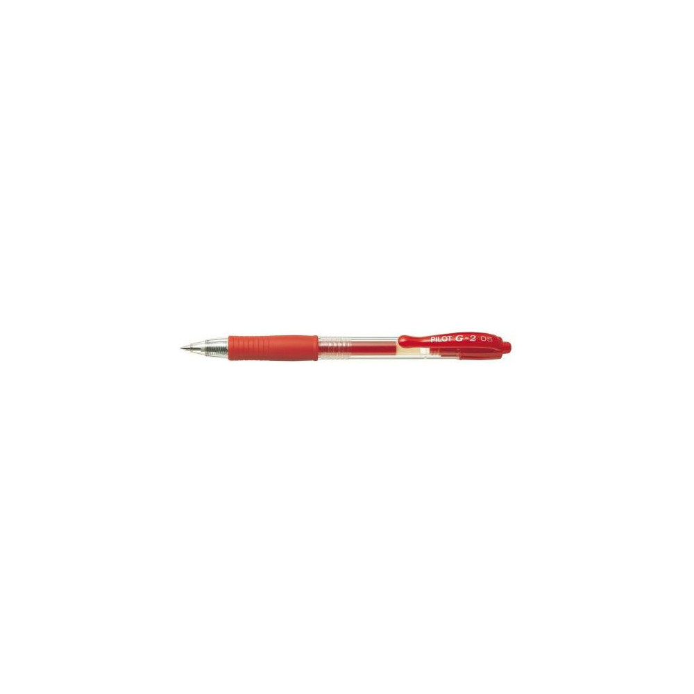 Produktbild för Gelpenn Pilot G-2 Plus påfyllningsbar 0,5 mm fine röd 12-pac...