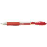 Produktbild för Gelpenn Pilot G-2 Plus påfyllningsbar 0,5 mm fine röd 12-pac...