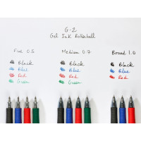 Produktbild för Gelpenn Pilot G-2 Plus påfyllningsbar 0,5 mm fine röd 12-pac...