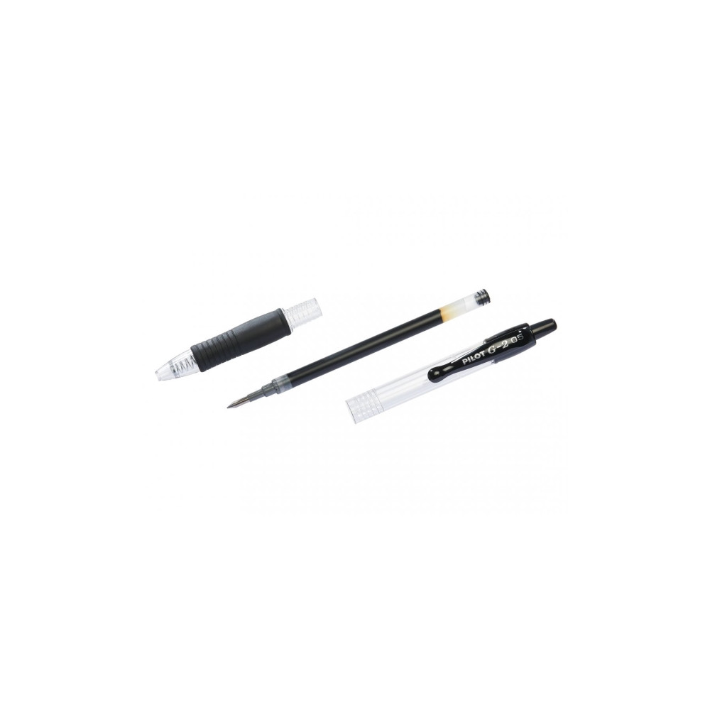 Produktbild för Gelpenn Pilot G-2 Plus påfyllningsbar 0,5 mm fine röd 12-pac...
