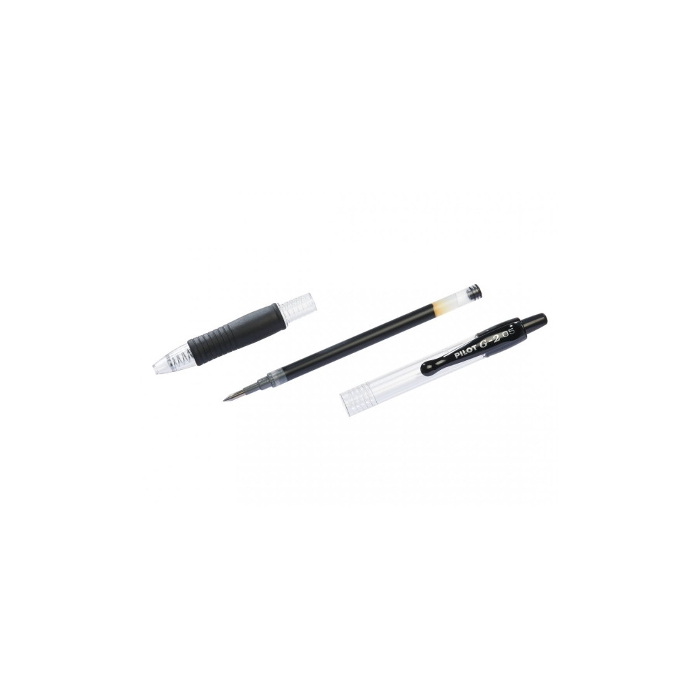 Produktbild för Gelpenn Pilot G-2 Plus påfyllningsbar 0,5 mm fine röd 12-pac...
