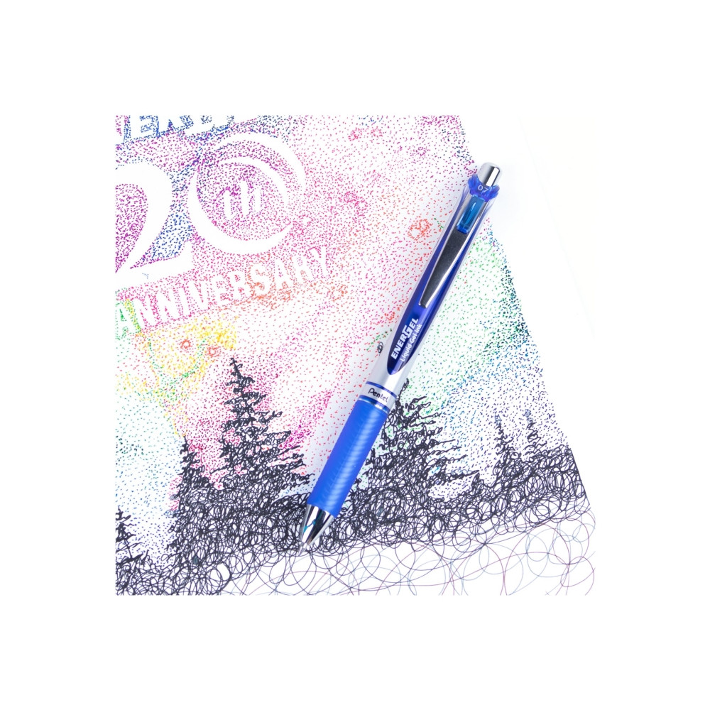 Produktbild för Gelpenna Pentel Energel BL77, påfyllningsbar, 0,7 mm, blå, f...
